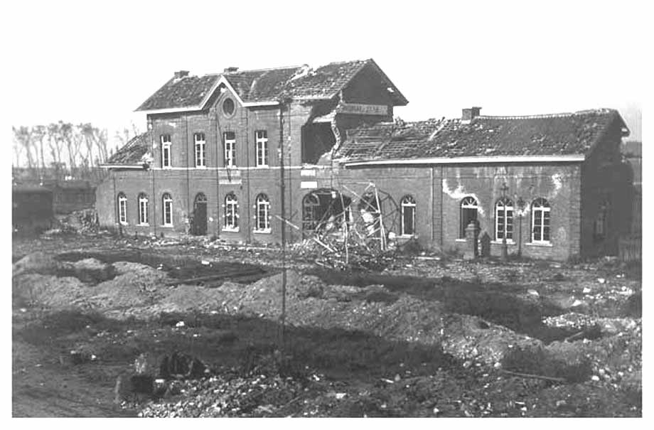 Vernieling station Nieuwpoort-Stad WOI